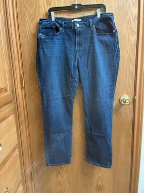 Levi's Women's Dark Blue Straight Jeans